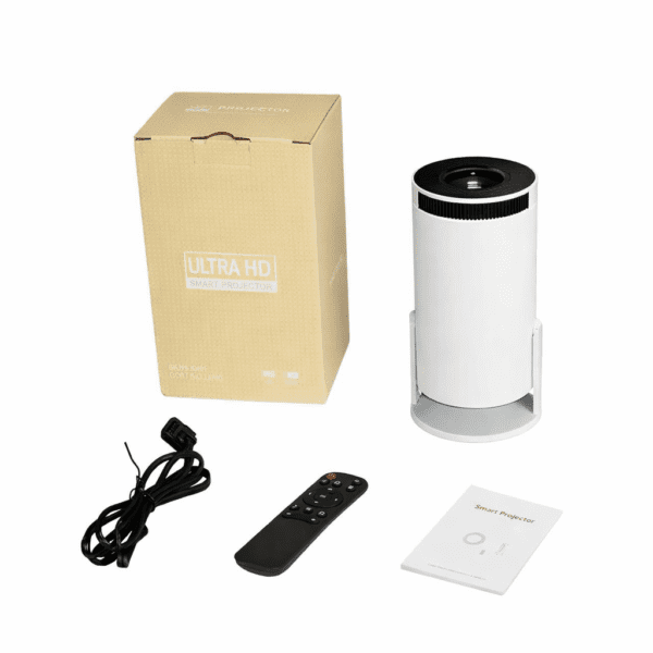 Ultra HD Smart Mini Projector with Remote – Home Cinema Projector